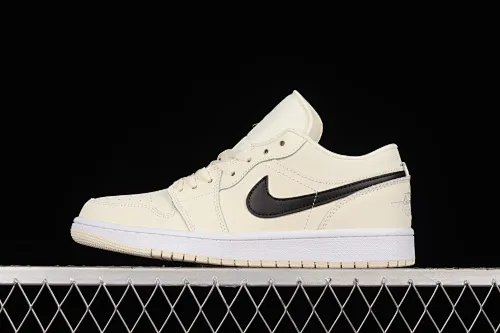 All categories Air Jordan Jordan series basketball shoes Air Jordan 1 Low Z version Air Jordan 1 Low AJ1 Joe 1 cream yellow low-top casual sneakers DC0774-121